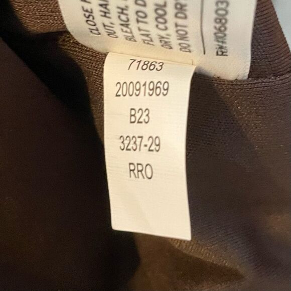 Duluth Trading Co. Shetland Wool Windproof Full-Zip Sweater Vest Heather Brown K - Picture 9 of 9